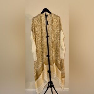 Nicole Miller New York Women’s Sheer Patterned Open-Front Cardigan One Size